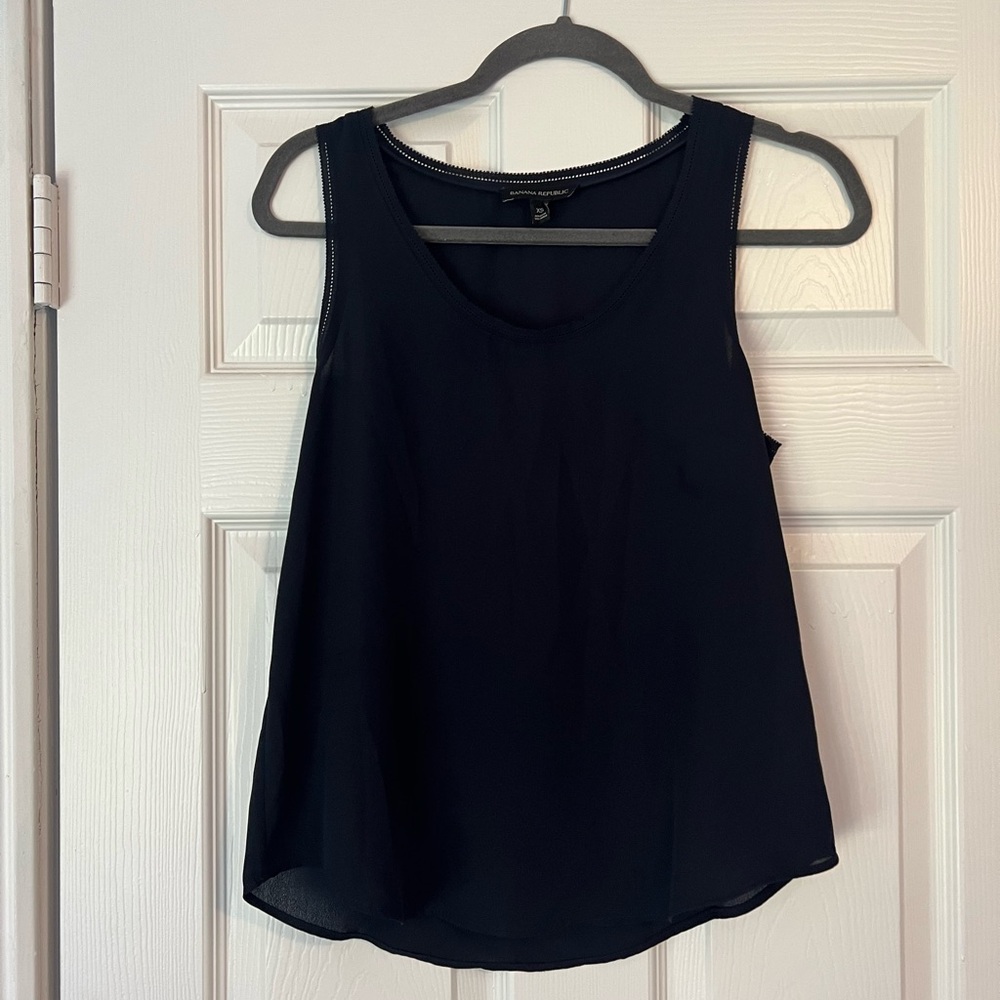 Banana Republic Classic Black Tank Top